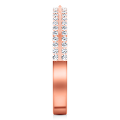 Diamond Wedding Band Amanda 0.63 Cts 14K Rose Gold