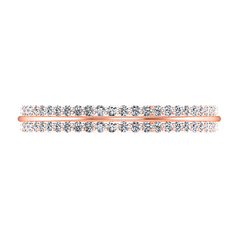Diamond Wedding Band Amanda 0.63 Cts 14K Rose Gold