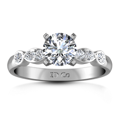 Pave Engagement Ring Rachel 14K White Gold