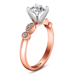 Pave Engagement Ring Rachel 14K Rose Gold