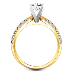 Pave Engagement Ring Amore 14K Yellow Gold