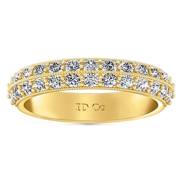 Diamond Wedding Band Amore 0.7 Cts 14K Yellow Gold