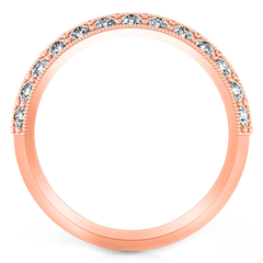 Diamond Wedding Band Amore 0.7 Cts 14K Rose Gold