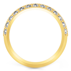 Diamond Wedding Band Amore 0.7 Cts 14K Yellow Gold