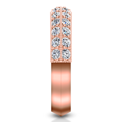 Diamond Wedding Band Amore 0.7 Cts 14K Rose Gold