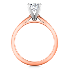 Pave Engagement Ring Belle 14K Rose Gold