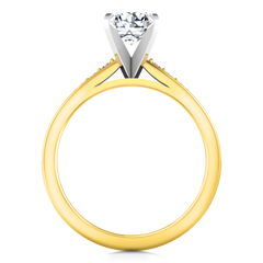 Pave Engagement Ring Belle 14K Yellow Gold