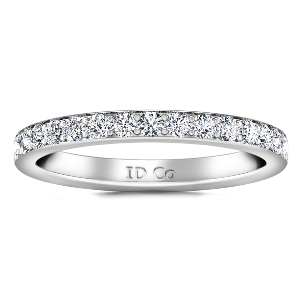 Diamond Wedding Band Belle 0.35 Cts 14K White Gold