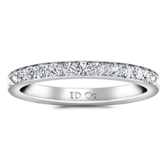 Diamond Wedding Band Belle 0.35 Cts 14K White Gold