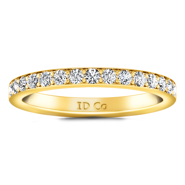 Diamond Wedding Band Belle 0.35 Cts 14K Yellow Gold