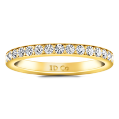 Diamond Wedding Band Belle 0.35 Cts 14K Yellow Gold