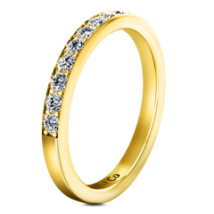 Diamond Wedding Band Belle 0.35 Cts 14K Yellow Gold