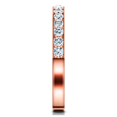 Diamond Wedding Band Belle 0.35 Cts 14K Rose Gold