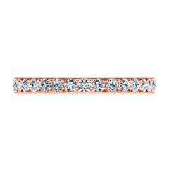 Diamond Wedding Band Belle 0.35 Cts 14K Rose Gold