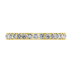 Diamond Wedding Band Belle 0.35 Cts 14K Yellow Gold