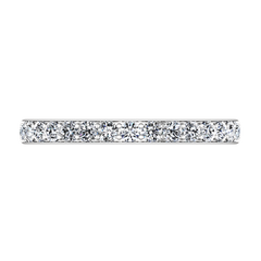 Diamond Wedding Band Belle 0.35 Cts 14K White Gold