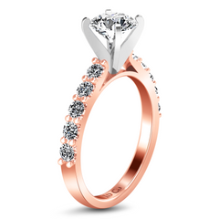 Pave Engagement Ring Cherish 14K Rose Gold