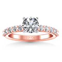 Pave Engagement Ring Cherish 14K Rose Gold