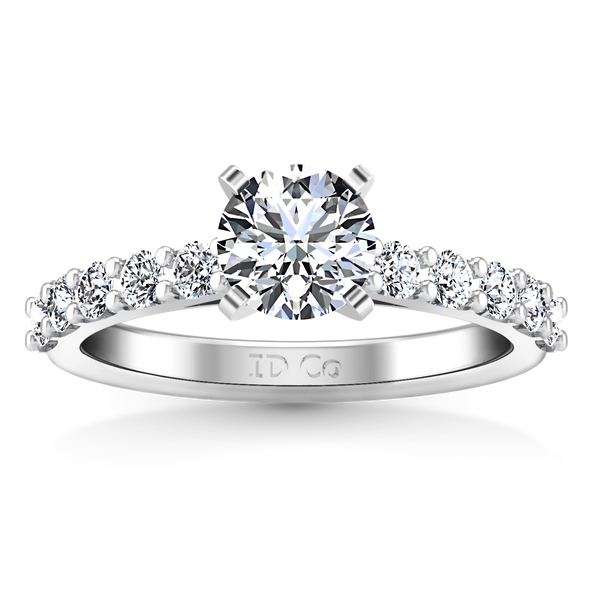 Pave Engagement Ring Cherish 14K White Gold