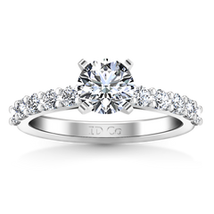 Pave Engagement Ring Cherish 14K White Gold