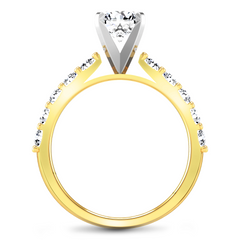 Pave Engagement Ring Cherish 14K Yellow Gold