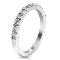 Diamond Wedding Band Cherish 1 Cts 14K White Gold