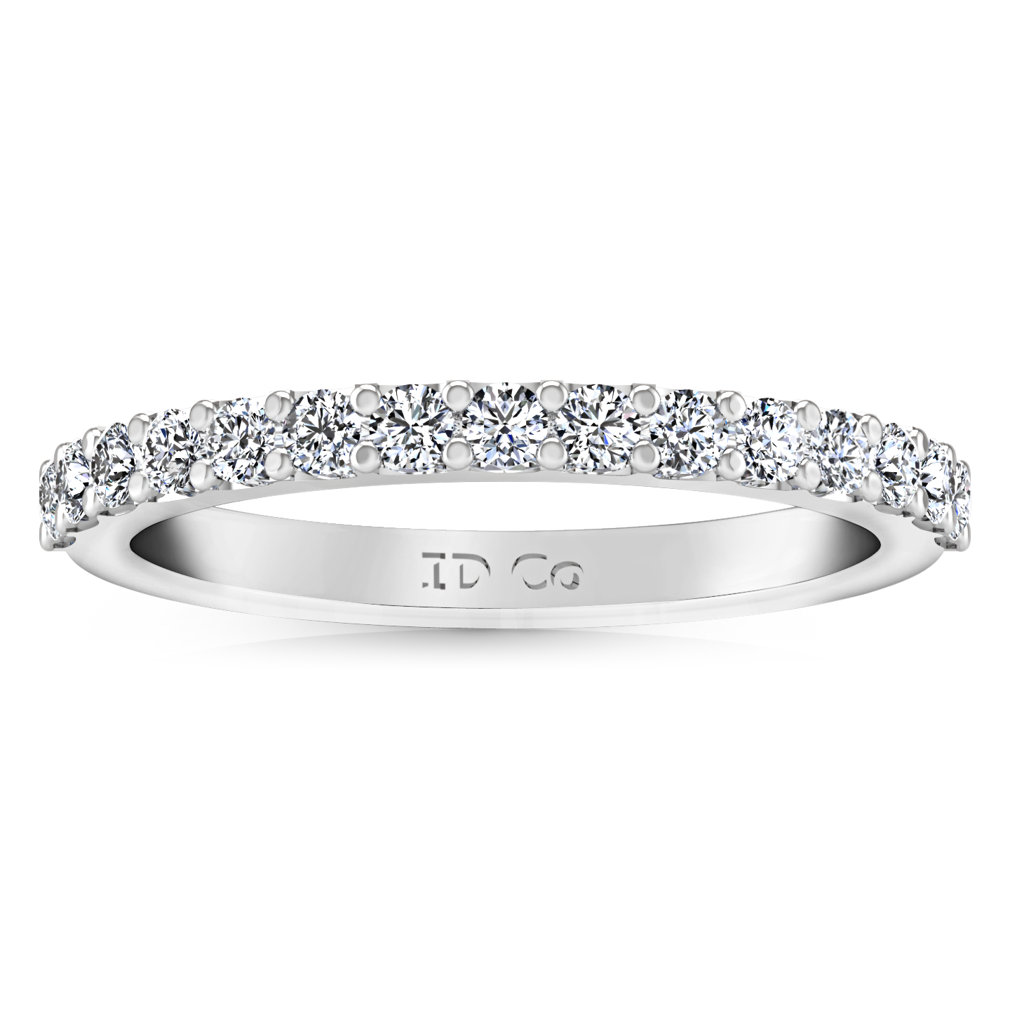 Diamond Wedding Band Cherish 1 Cts 14K White Gold