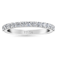 Diamond Wedding Band Cherish 1 Cts 14K White Gold