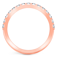 Diamond Wedding Band Cherish 1 Ct 14K Rose Gold
