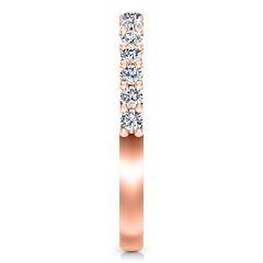 Diamond Wedding Band Cherish 1 Ct 14K Rose Gold