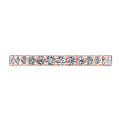 Diamond Wedding Band Cherish 1 Ct 14K Rose Gold