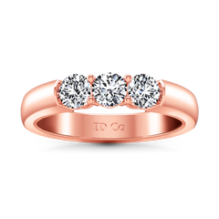 Diamond Wedding Band Justine 0.51 Cts 14K Rose Gold