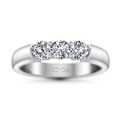 Diamond Wedding Band Justine 0.51 Cts 14K White Gold