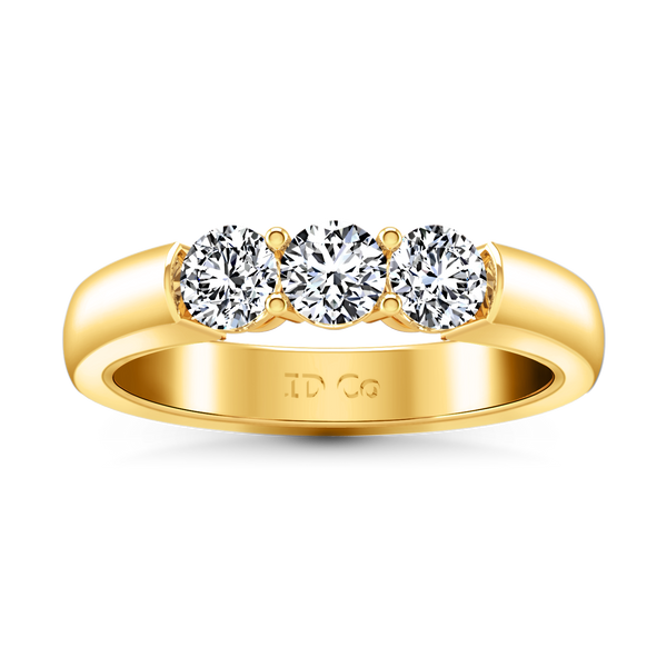 Diamond Wedding Band Justine 0.51 Cts 14K Yellow Gold