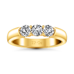 Diamond Wedding Band Justine 0.51 Cts 14K Yellow Gold