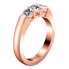 Diamond Wedding Band Justine 0.51 Cts 14K Rose Gold