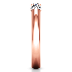 Diamond Wedding Band Justine 0.51 Cts 14K Rose Gold