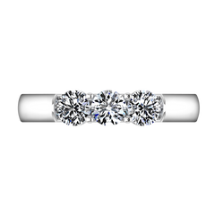 Diamond Wedding Band Justine 0.51 Cts 14K White Gold