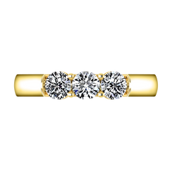 Diamond Wedding Band Justine 0.51 Cts 14K Yellow Gold