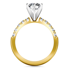 Pave Engagement Ring Grace 14K Yellow Gold