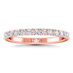 Diamond Wedding Band Grace 0.3 Cts 14K Rose Gold