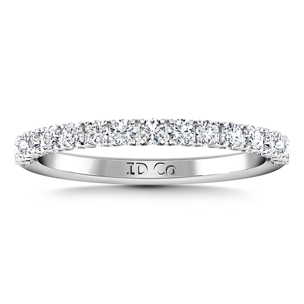 Diamond Wedding Band Grace 0.3 Cts 14K White Gold