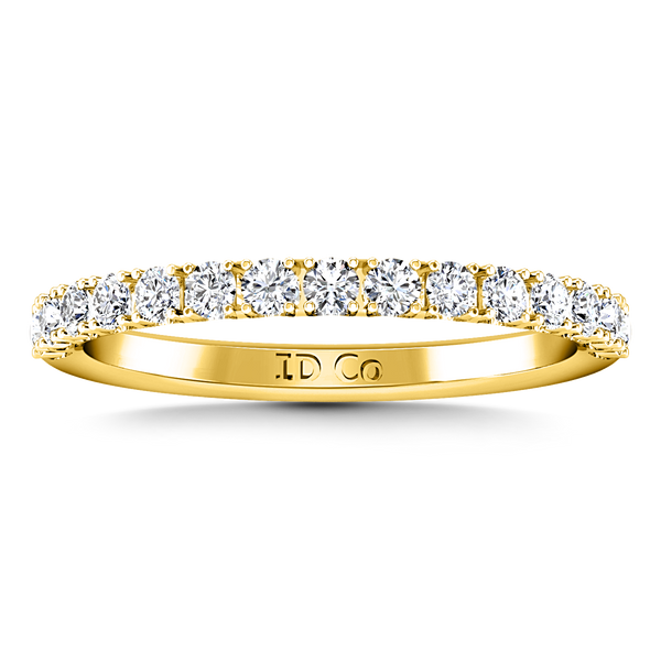 Diamond Wedding Band Grace 0.3 Cts 14K Yellow Gold