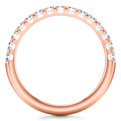 Diamond Wedding Band Grace 0.3 Cts 14K Rose Gold