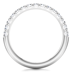 Diamond Wedding Band Grace 0.3 Cts 14K White Gold