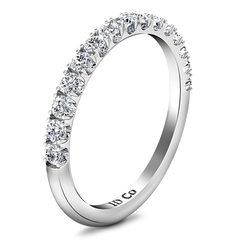 Diamond Wedding Band Grace 0.3 Cts 14K White Gold