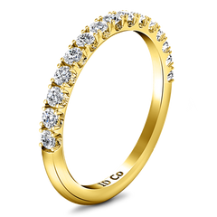 Diamond Wedding Band Grace 0.3 Cts 14K Yellow Gold
