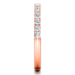 Diamond Wedding Band Grace 0.3 Cts 14K Rose Gold