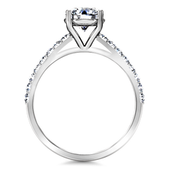 Pave Engagement Ring Yvette 14K White Gold