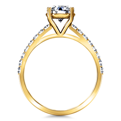 Pave Engagement Ring Yvette 14K Yellow Gold